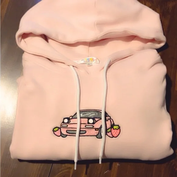 Mazda Miata Pink Hoodie Discontinued Collectable 💗 Rare - Picture 2 of 5